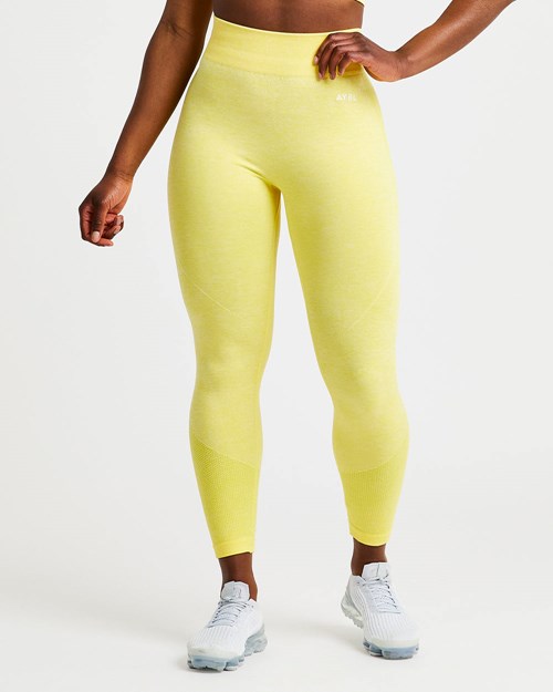 AYBL Motion Seamless Leggings Žluté | PSWK-70485