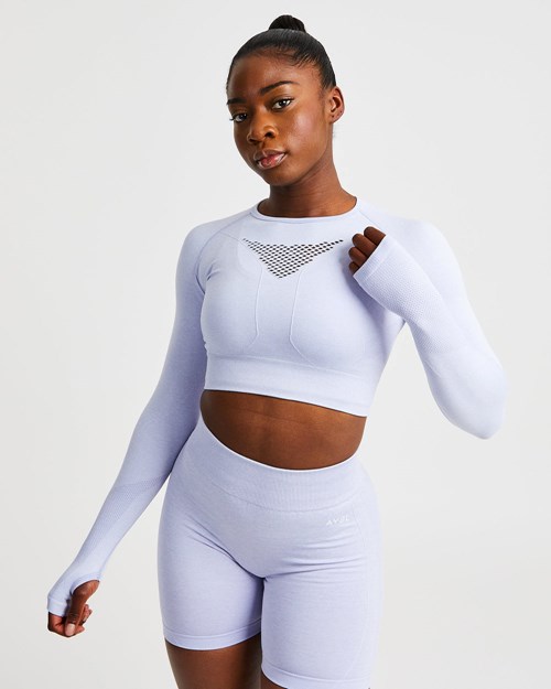 AYBL Motion Seamless Long Sleeve Crop Top Blankyt | JEAP-09154