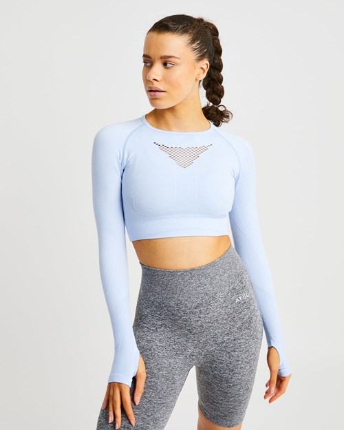AYBL Motion Seamless Long Sleeve Crop Top Blankyt | YEJX-63718