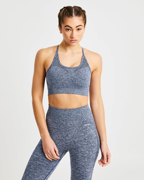 AYBL Motion Seamless Sports Bra Tmavě Blankyt | RNIO-57068