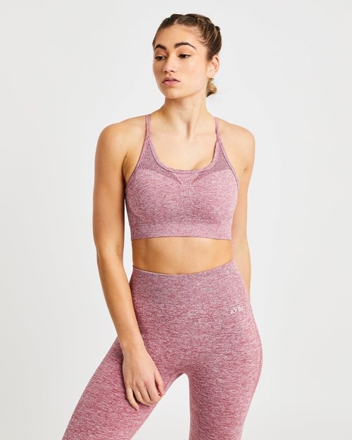 AYBL Motion Seamless Sports Bra Červené | MCNV-94527