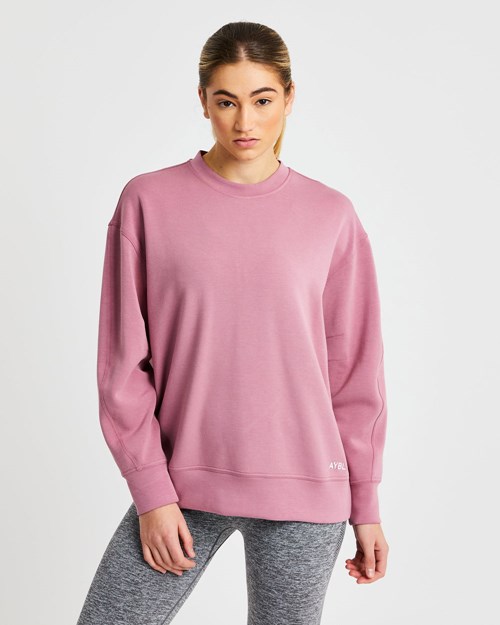 AYBL Oversized Jumper Růžové Růžové | EJUK-21893