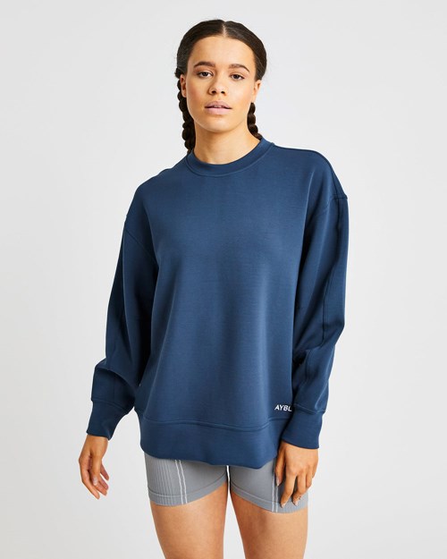 AYBL Oversized Jumper Tmavě Blankyt | BOTD-61837
