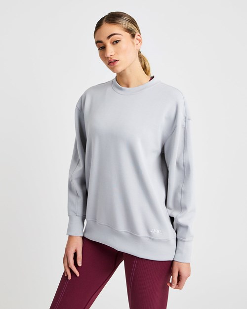AYBL Oversized Jumper Šedé | YHRJ-15839