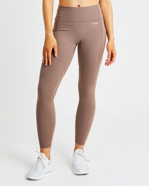 AYBL Pace Leggings Hnědé | IGDJ-36517