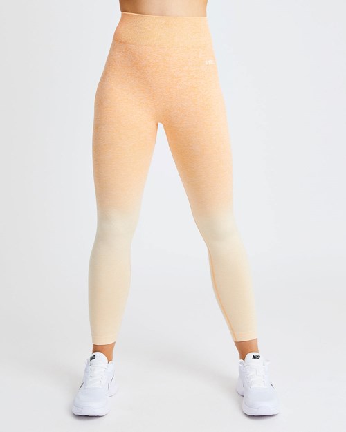 AYBL Pulse Ombré Seamless Leggings Oranžové | UZKR-83069