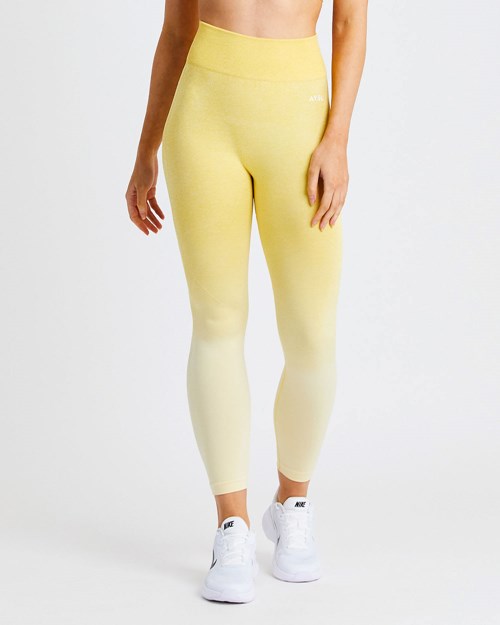 AYBL Pulse Ombré Seamless Leggings Žluté | NRWI-92651