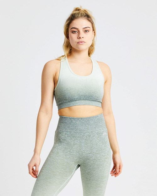 AYBL Pulse Ombré Seamless Sports Bra Hnědožlutý | JAUZ-64790