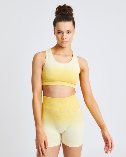 AYBL Pulse Ombré Seamless Sports Bra Žluté | ZRXL-82167
