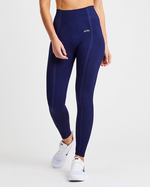 AYBL Reflex Seamless Leggings Královská Modrá Blankyt | IGYC-59704