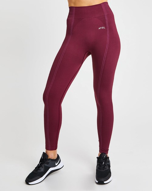 AYBL Reflex Seamless Leggings Plum | CXDI-14027