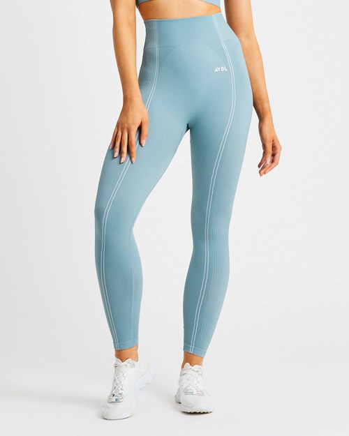 AYBL Reflex Seamless Leggings Teal | MBYH-75420