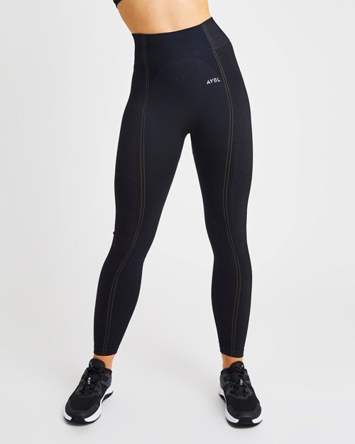 AYBL Reflex Seamless Leggings Černé | NDVW-32476
