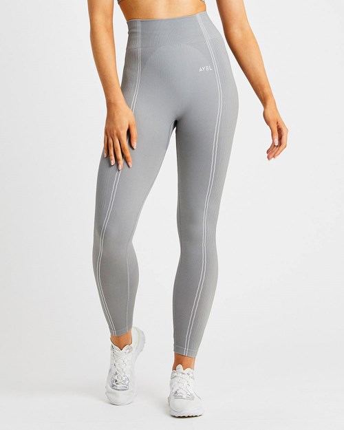 AYBL Reflex Seamless Leggings Šedé | RBLE-69810