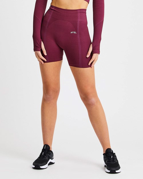 AYBL Reflex Seamless Shorts Plum | TLIC-72319