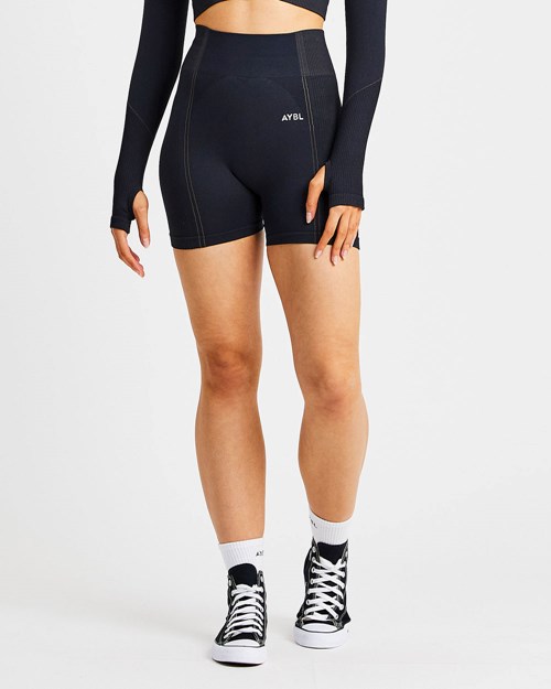 AYBL Reflex Seamless Shorts Černé | XQZY-01893