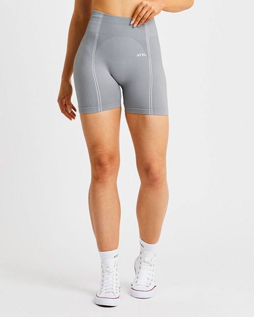 AYBL Reflex Seamless Shorts Šedé | AWCO-61358