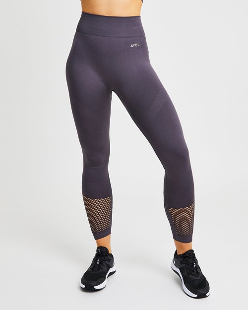 AYBL Reform Seamless Leggings Charcoal | JXFZ-96254