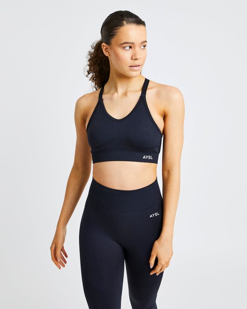 AYBL Reform Seamless Sports Bra Černé | ZGLV-48256