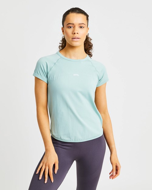 AYBL Reform Seamless T Shirt Zelene | FHMX-31289