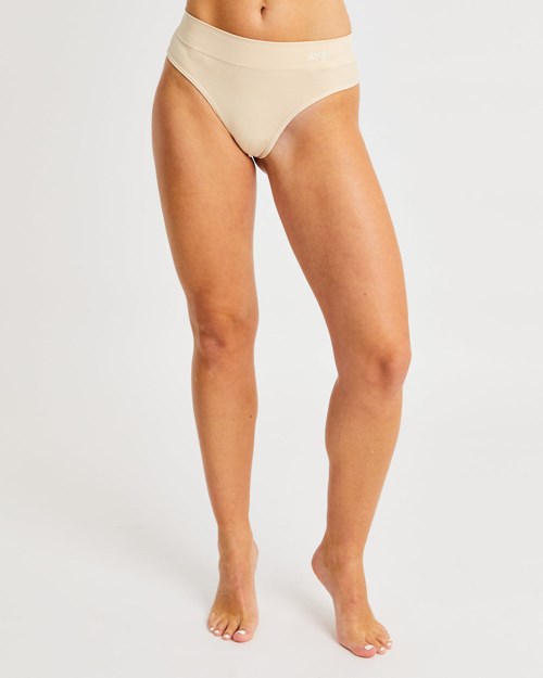 AYBL Seamless High Rise Tanga Nude | JKRE-21904