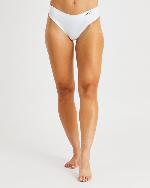 AYBL Seamless Hipsters Bílé | NWKG-72865