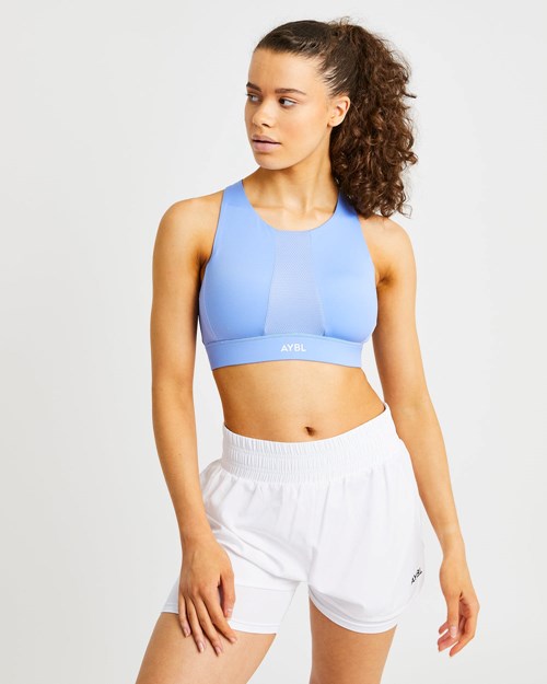 AYBL Sportive High Neck Sports Bra Blankyt | QOMX-37524