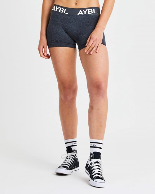 AYBL Staple Seamless Low Rise Shorts Černé | KESO-27418