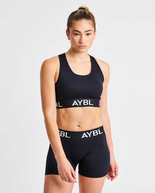 AYBL Staple Seamless Sports Bra Černé | GBWM-21496