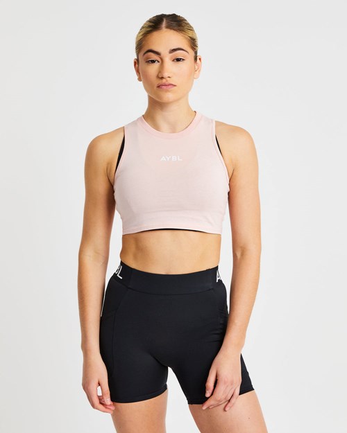 AYBL Tréninková Crop Vest Růžové | LCQG-13290