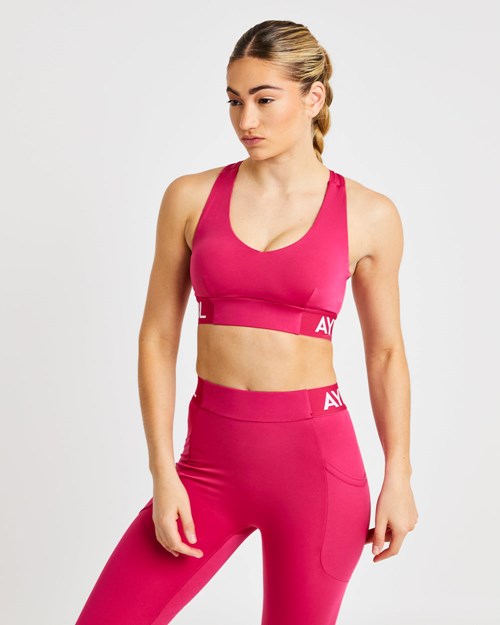 AYBL Tréninková Sports Bra Raspberry | WTUQ-37942