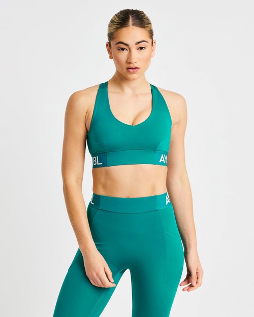 AYBL Tréninková Sports Bra Teal | LDGU-70982