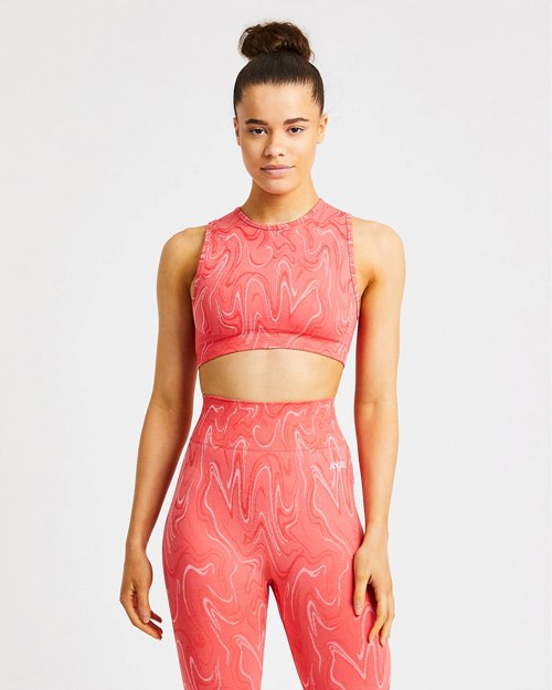 AYBL Velocity Seamless Crop Vest Koralove | IGXF-78921