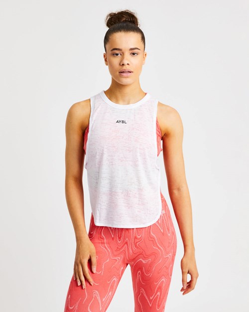 AYBL Velocity Twist Vest Bílé | UDYF-38075